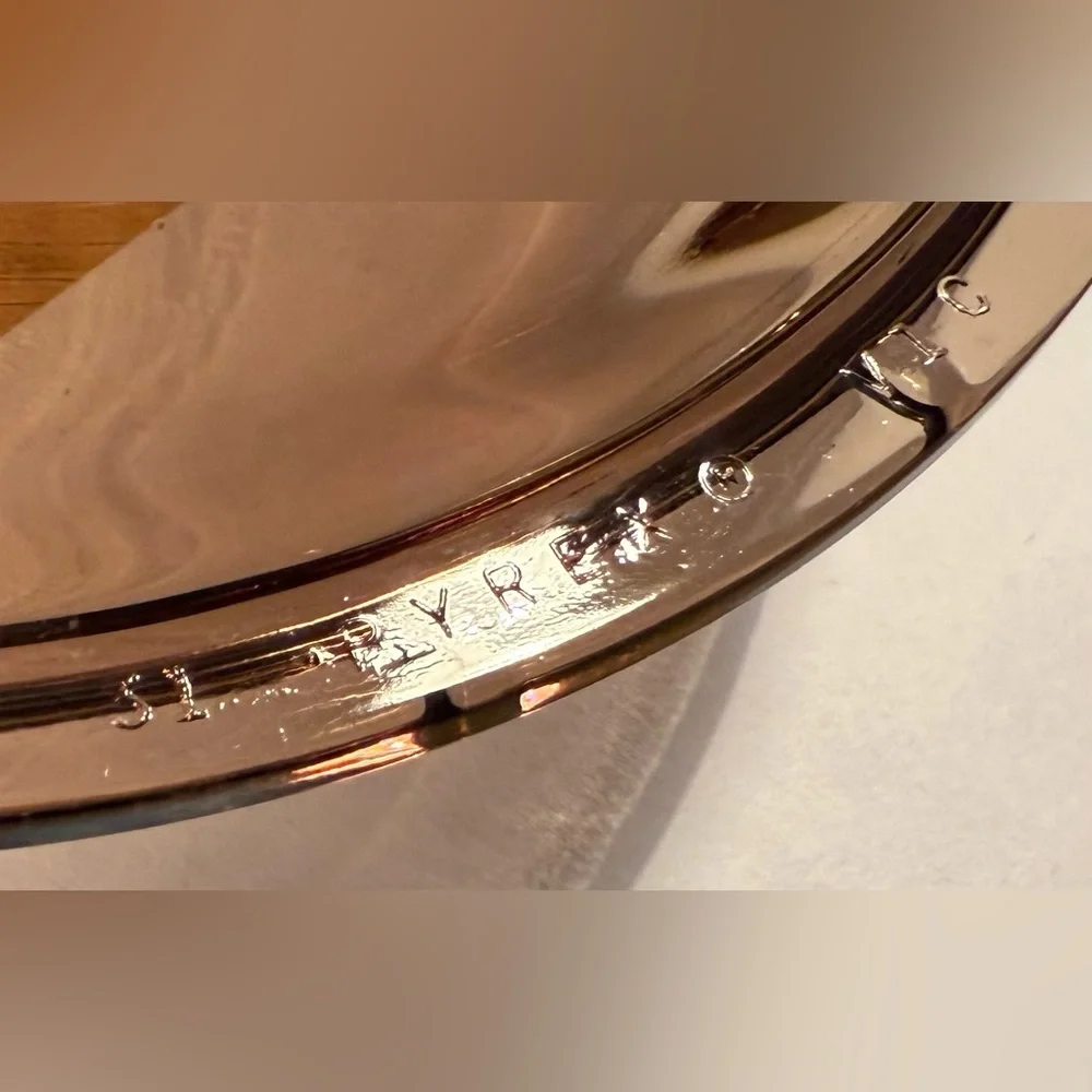 2pc CORNING Vision AMBER 1 L Saucepan LID Glass